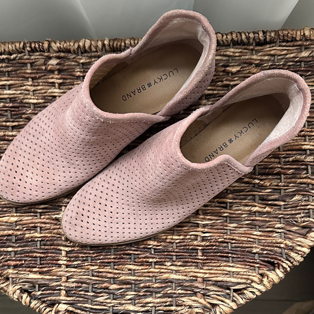 Lucky Brand Blush Perforated Ankle Booties - Picture 2 of 5